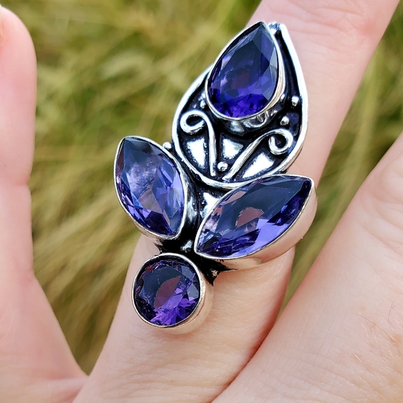 New Amethyst 925 Silver Ring. - Picture 4 of 15